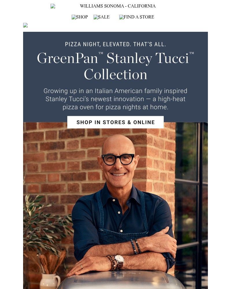 Screenshot of email sent to a Pottery Barn Newsletter subscriber