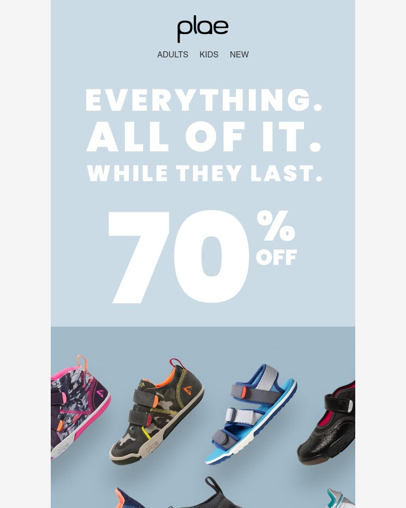 Screenshot of email sent to a Plae Newsletter subscriber