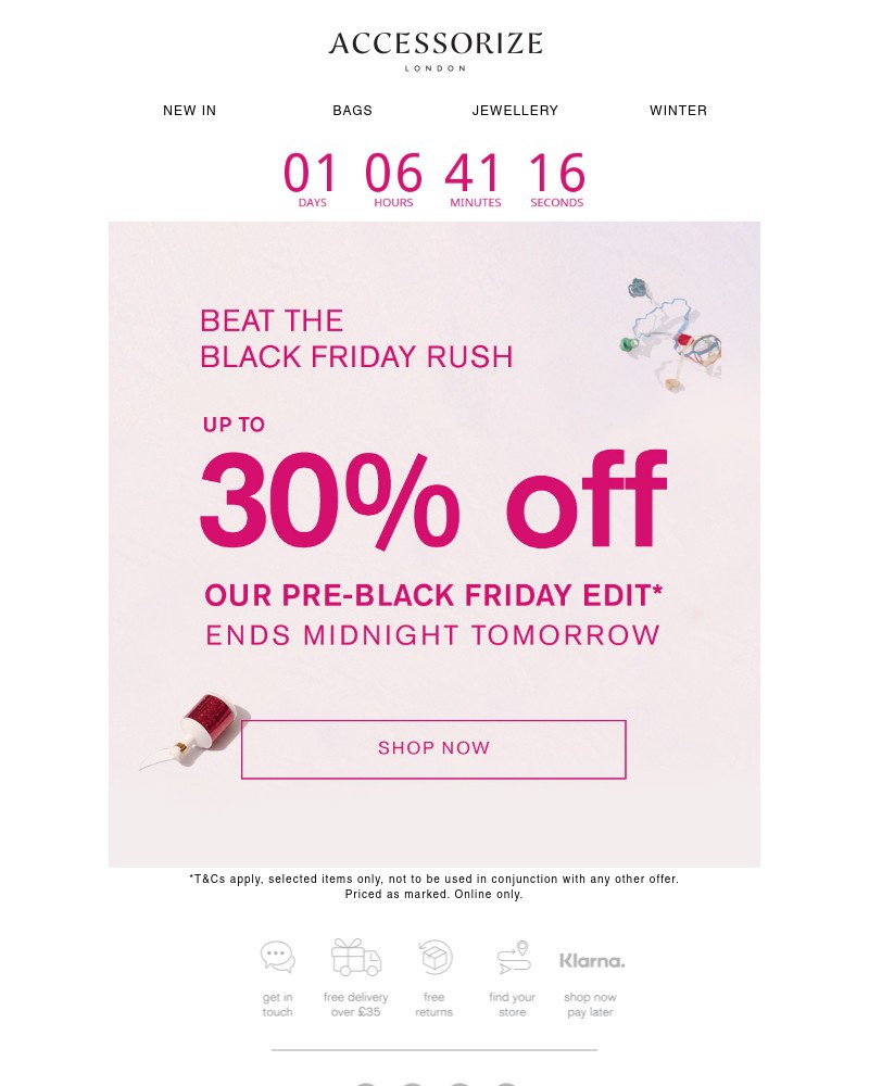 Screenshot of email with subject /media/emails/pre-black-friday-edit-up-to-30-off-32f6de-cropped-050cfaa5.jpg