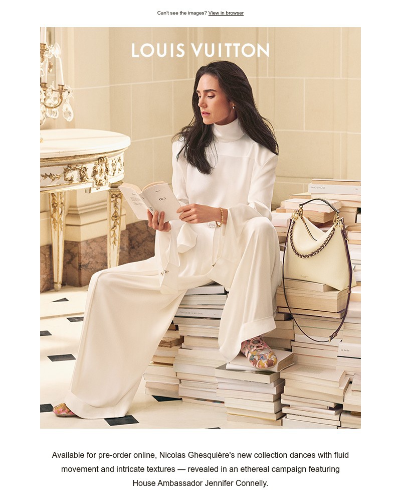 Screenshot of email sent to a Louis Vuitton Newsletter subscriber