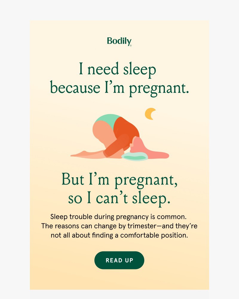 Screenshot of email sent to a Bodily Newsletter subscriber