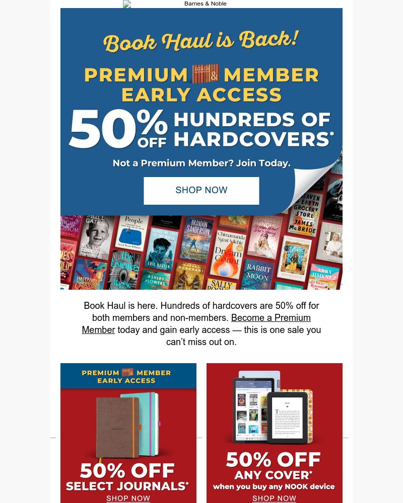 Screenshot of email with subject /media/emails/premium-member-early-access-50-off-hundreds-of-hardcovers-a886d2-cropped-97819794.jpg