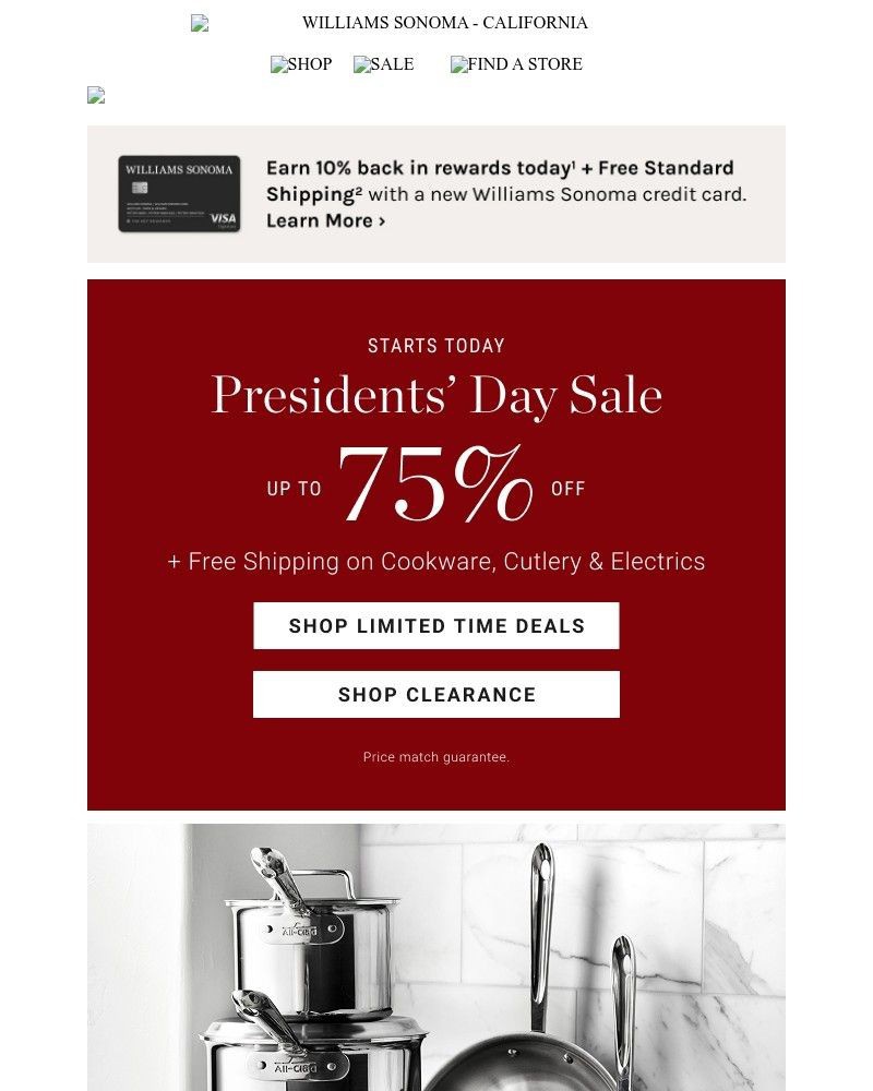 Screenshot of email with subject /media/emails/presidents-day-sale-starts-now-up-to-200-off-select-all-clad-cookware-sets-f111fb_eY5UAG2.jpg