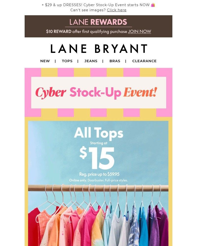 Screenshot of email with subject /media/emails/price-drop-alert-15-tops-25-shorts-29-crops-8e6fba-cropped-2b527d0a.jpg