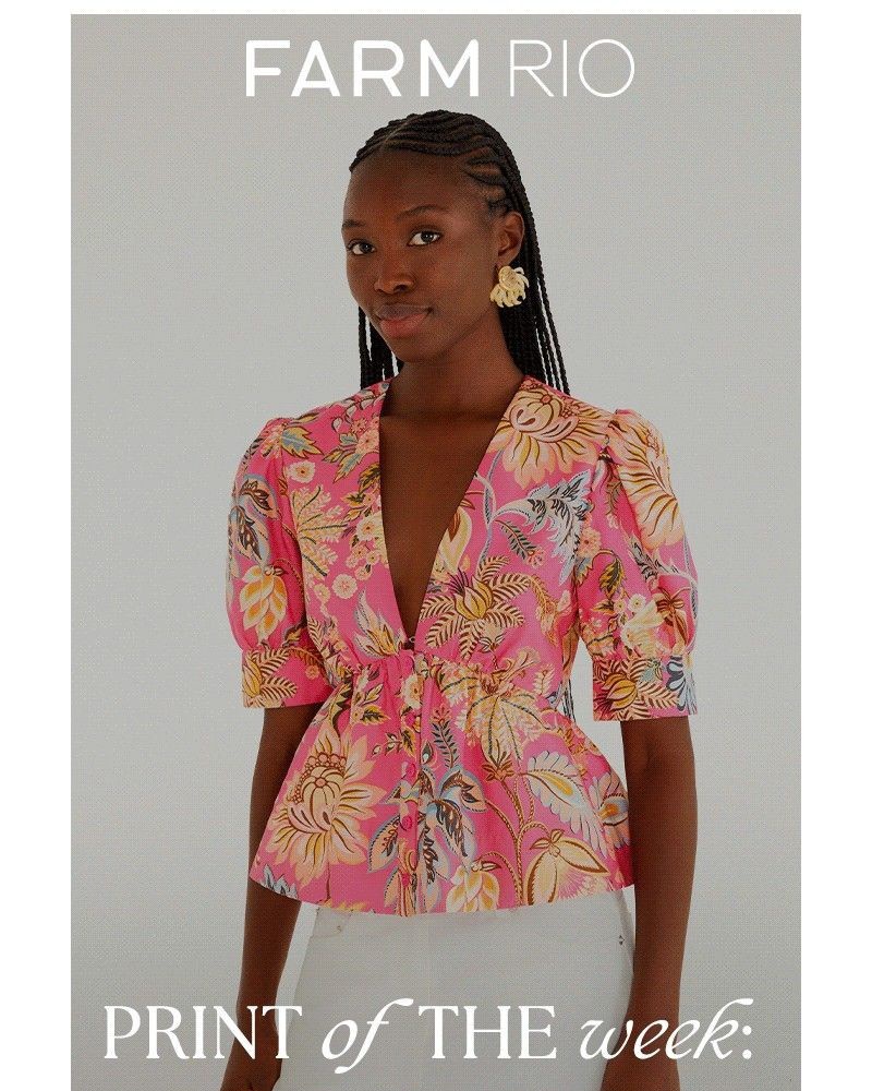 Screenshot of email sent to a Farm Rio Newsletter subscriber