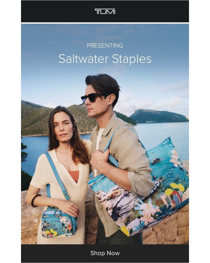 Screenshot of email sent to a Tumi Newsletter subscriber