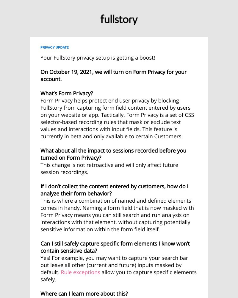 Screenshot of email with subject /media/emails/privacy-update-from-fullstory-7330e7-cropped-a547d217.jpg