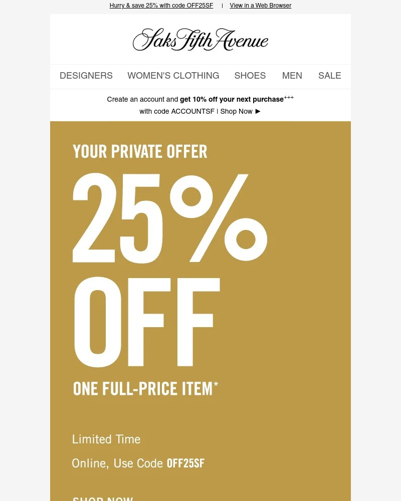 Screenshot of email with subject /media/emails/private-offer-reminder-get-25-off-one-item-189f4b-cropped-250f965d.jpg