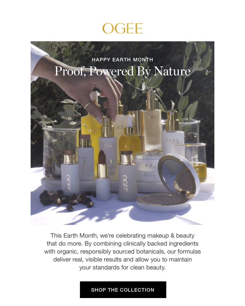 Screenshot of email sent to a Ogee Newsletter subscriber