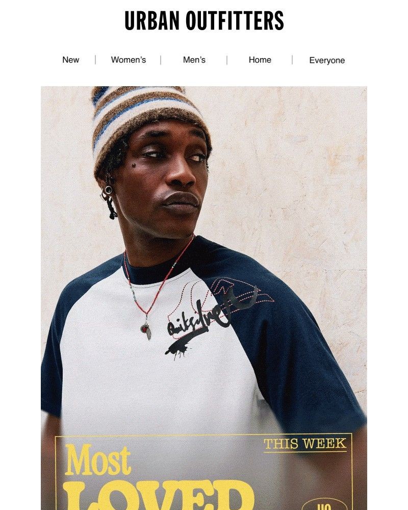 Screenshot of email sent to a Urban Outfitters Newsletter subscriber