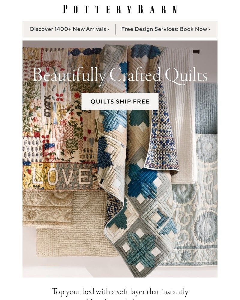 Screenshot of email sent to a Pottery Barn Cart abandoner