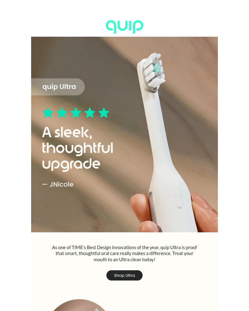 Screenshot of email with subject /media/emails/quip-ultra-the-future-of-oral-care-7fd892-cropped-6389f5cd.jpg