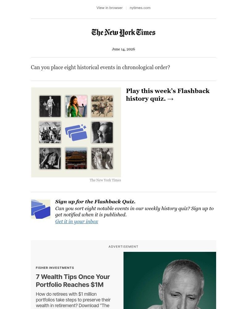 Screenshot of email with subject /media/emails/quiz-can-you-place-8-events-in-chronological-order-dbee6c-cropped-6fcd634b.jpg