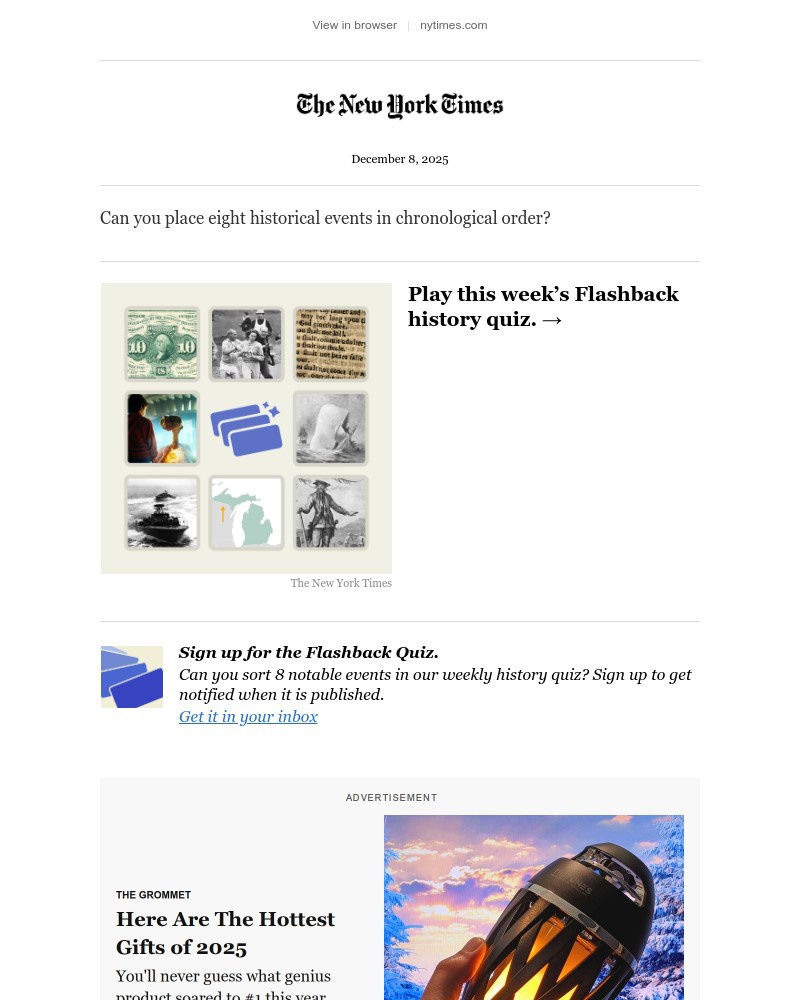 Screenshot of email with subject /media/emails/quiz-can-you-place-8-events-in-chronological-order-e5cd64-cropped-d6d7fbc9.jpg