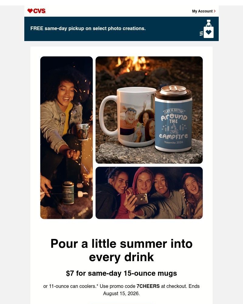 Screenshot of email sent to a CVS Newsletter subscriber