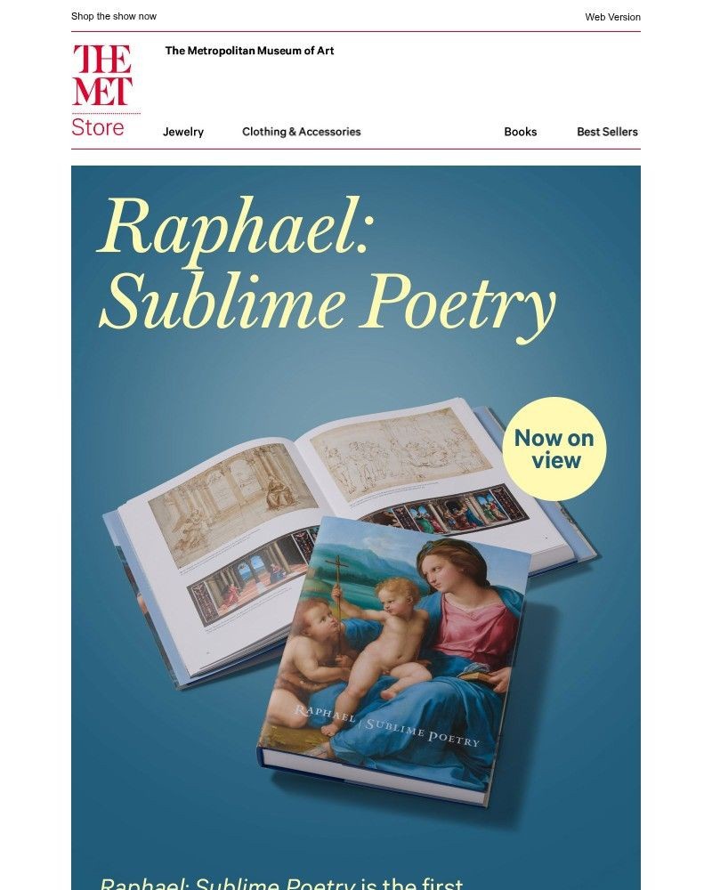 Screenshot of email sent to a The Metropolitan Museum of Art (The Met) Newsletter subscriber