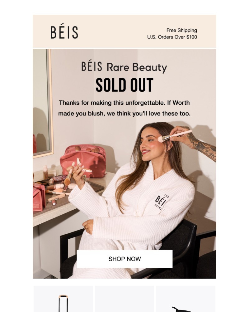 Screenshot of email with subject /media/emails/rare-beauty-collab-sold-out-a48f00-cropped-f630695d.jpg