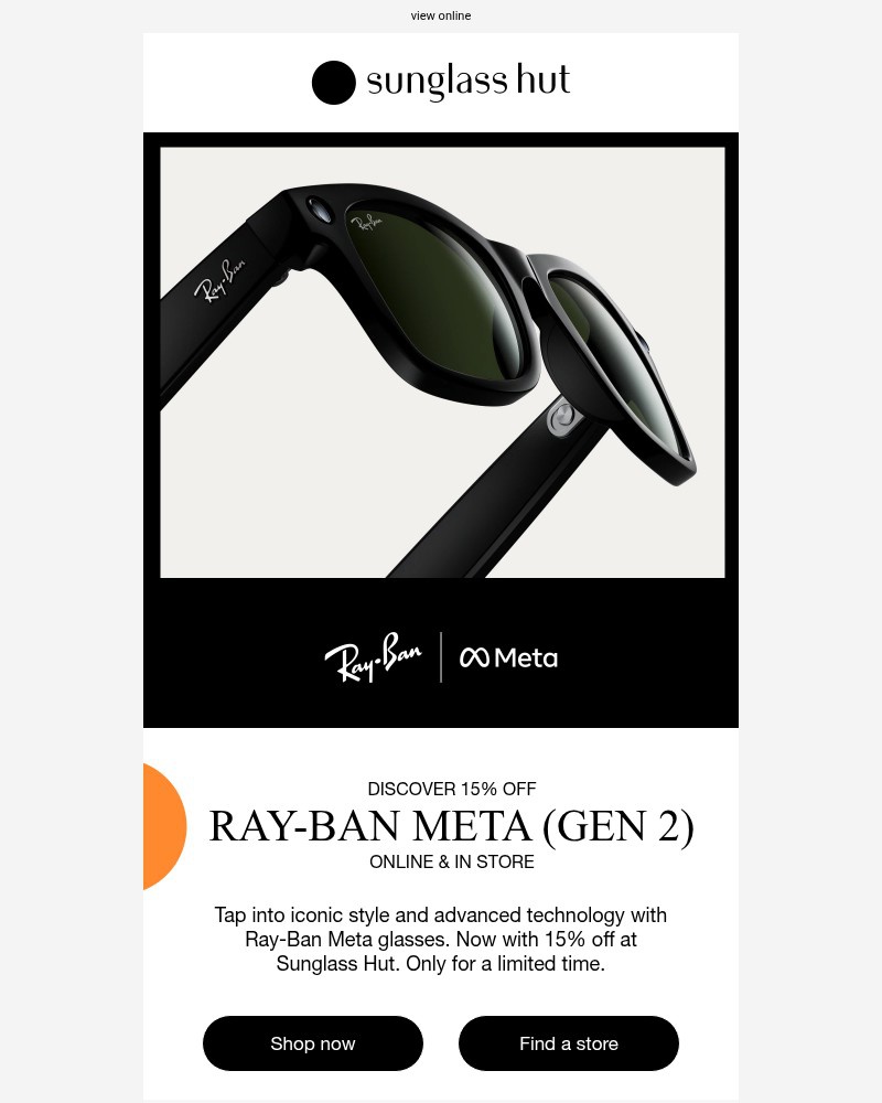 Screenshot of email with subject /media/emails/ray-ban-meta-gen-2-now-15-off-3a25b7-cropped-99c7ea91.jpg