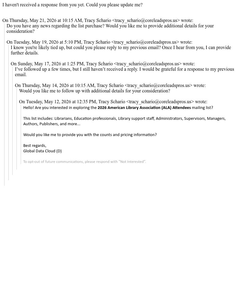 Screenshot of email sent to a Wattpad Registered user