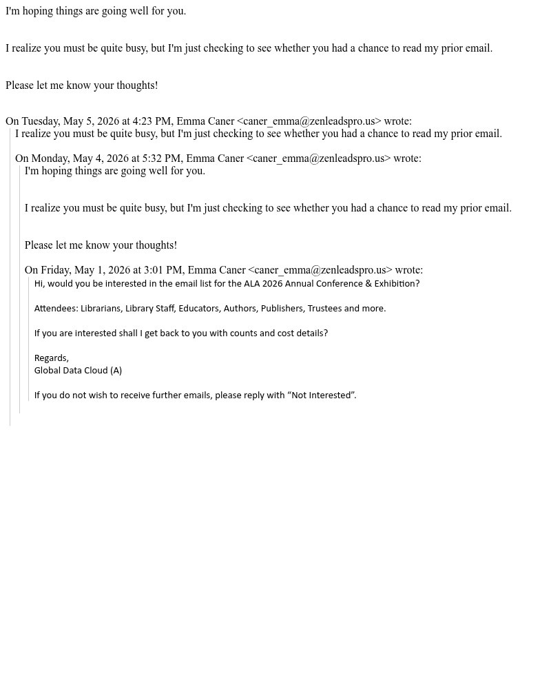Screenshot of email sent to a Wattpad Registered user
