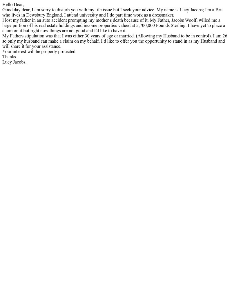 Screenshot of email sent to a Khan Academy Registered user