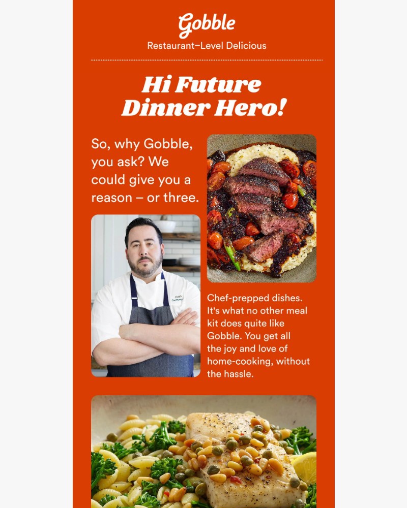Screenshot of email sent to a Gobble Cart abandoner