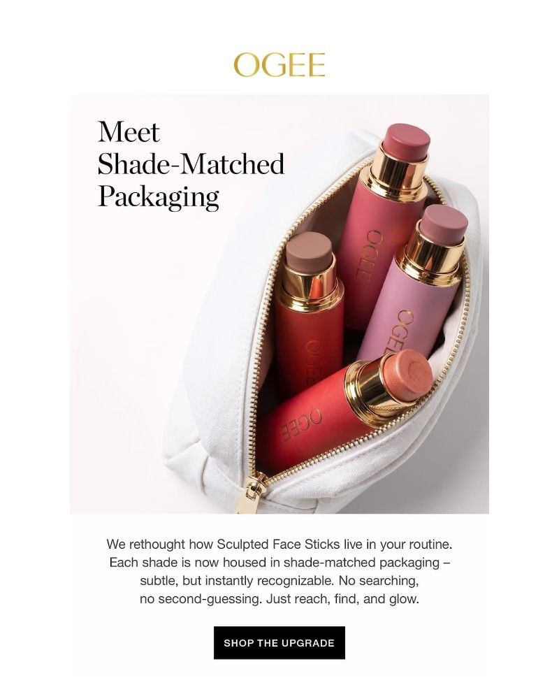 Screenshot of email sent to a Ogee Newsletter subscriber
