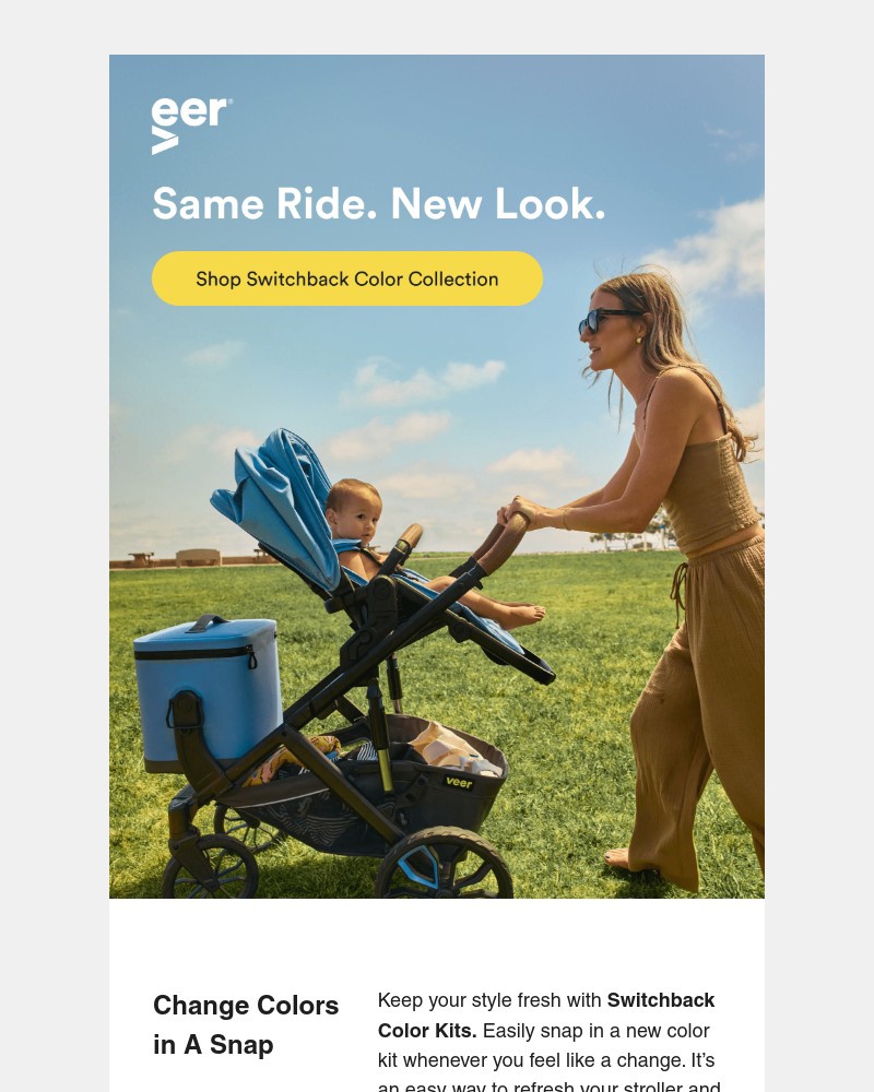 Screenshot of email sent to a Veer Newsletter subscriber