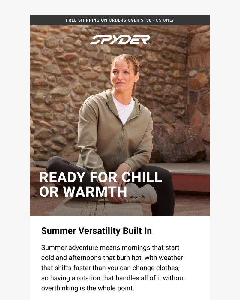 Screenshot of email sent to a Spyder Newsletter subscriber