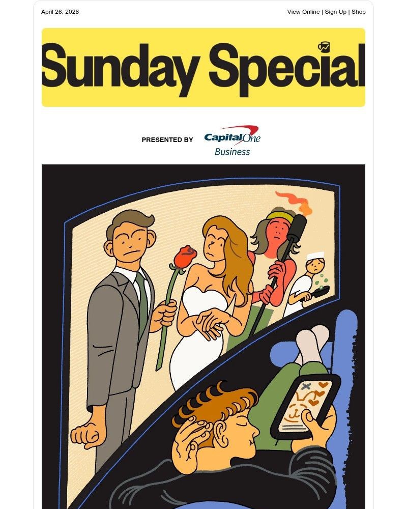 Screenshot of email sent to a Morning Brew Newsletter subscriber