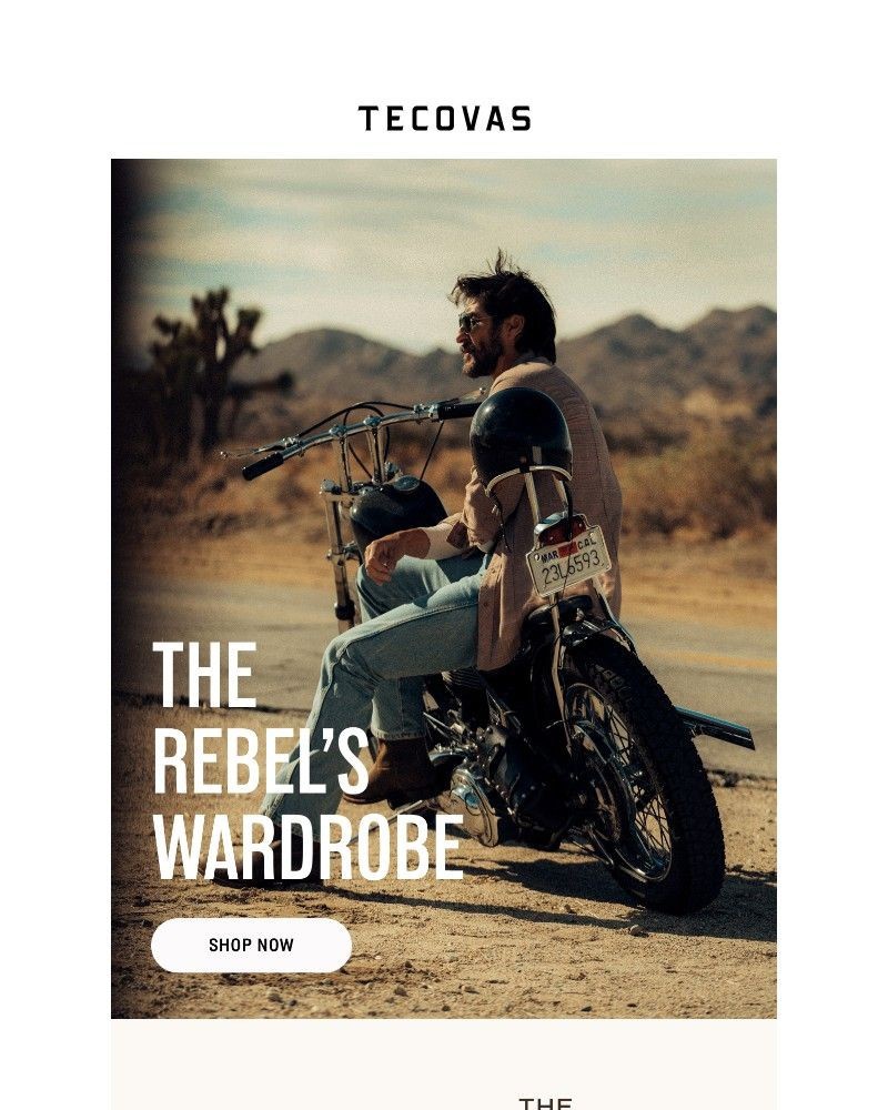 Screenshot of email sent to a Tecovas Newsletter subscriber