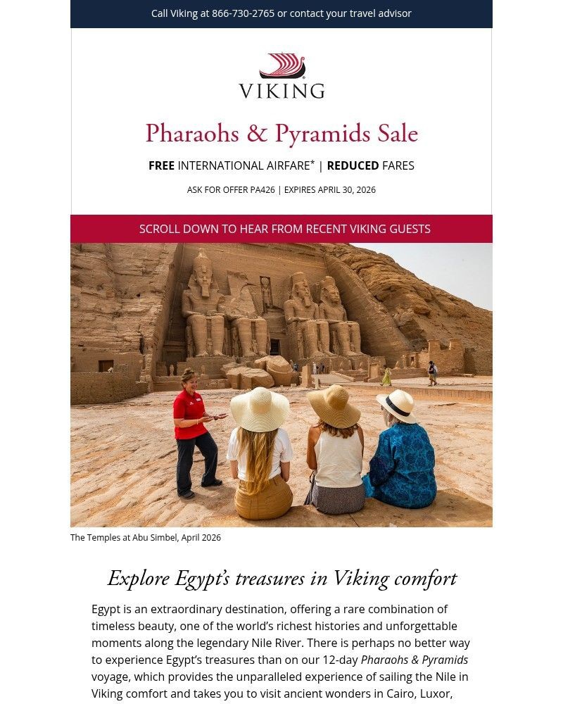 Screenshot of email with subject /media/emails/recent-stories-from-the-nile-free-airfare-reduced-fares-on-2026-egypt-voyages-0d6_0SnEqdv.jpg