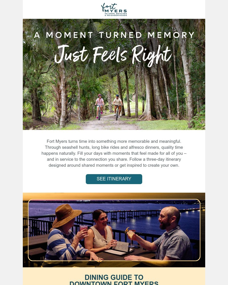 Screenshot of email sent to a Fort Myers Newsletter subscriber