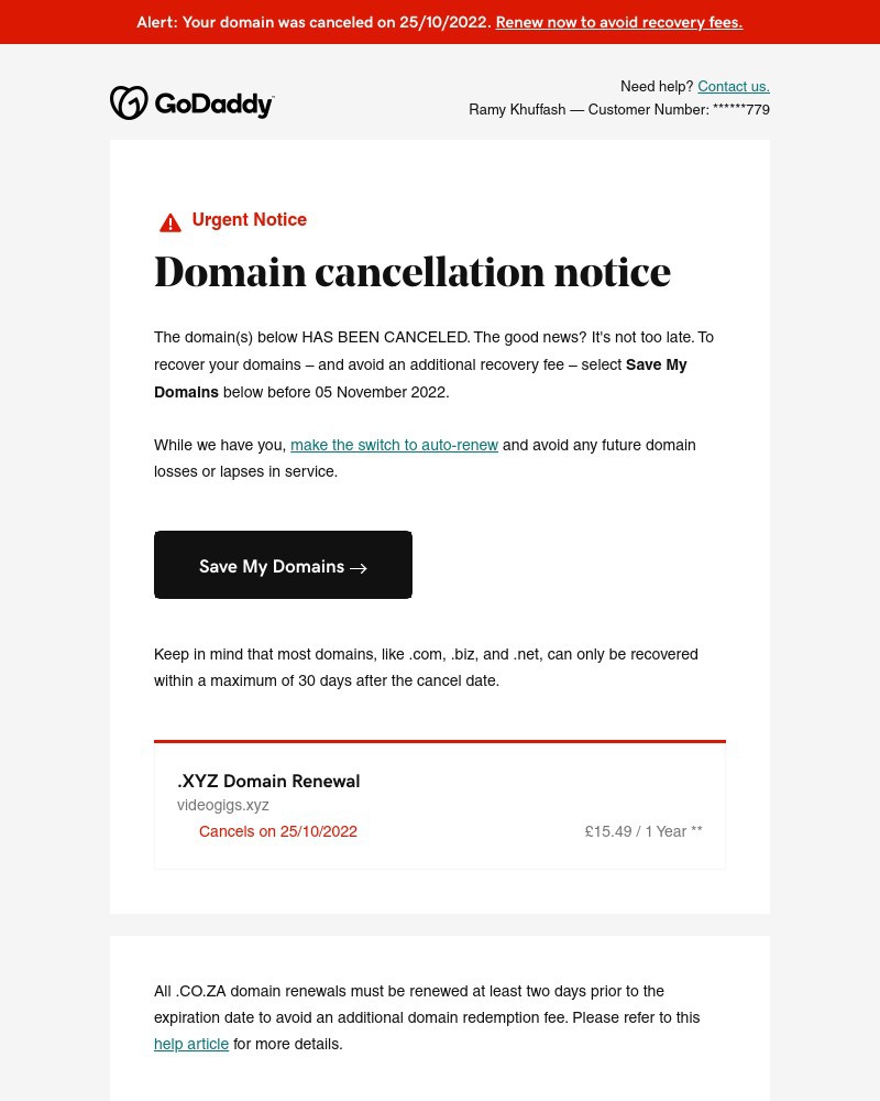Screenshot of email with subject /media/emails/recover-your-canceled-domains-now-or-lose-em-for-good-4d0f43-cropped-832047d1.jpg