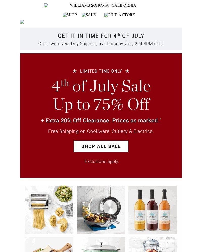 Screenshot of email with subject /media/emails/red-white-save-up-to-75-off-extra-20-off-clearance-7d0aff-cropped-06666314.jpg