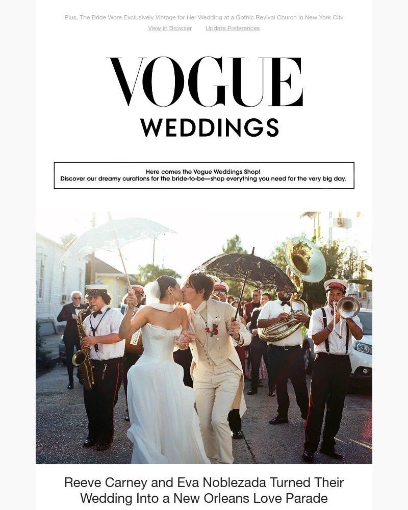 Screenshot of email with subject /media/emails/reeve-carney-and-eva-noblezada-turned-their-wedding-into-a-new-orleans-love-parad_cgilnDk.jpg