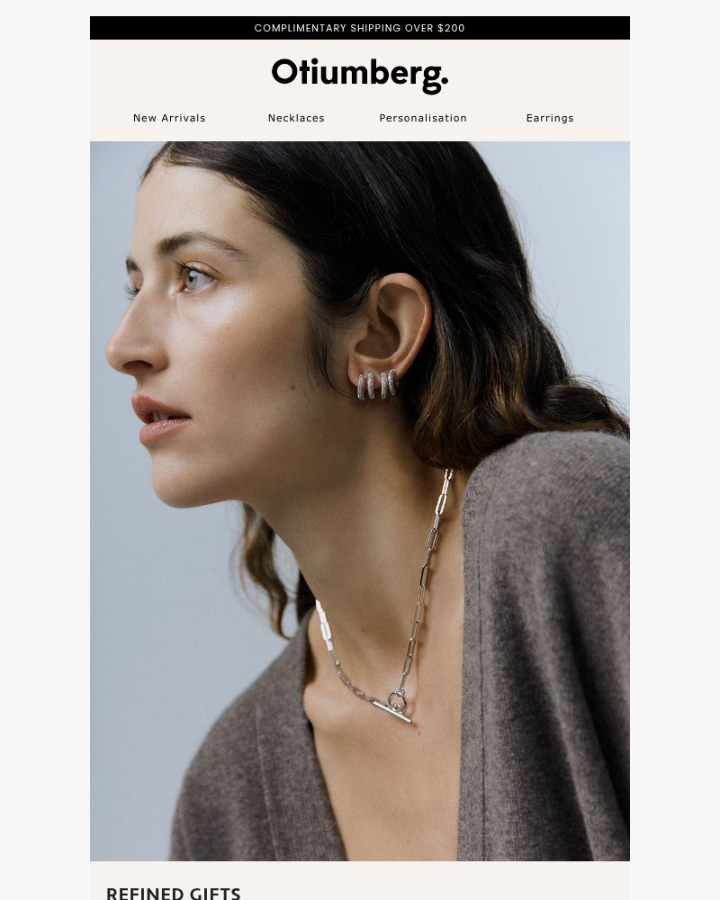 Screenshot of email sent to a Otiumberg Newsletter subscriber