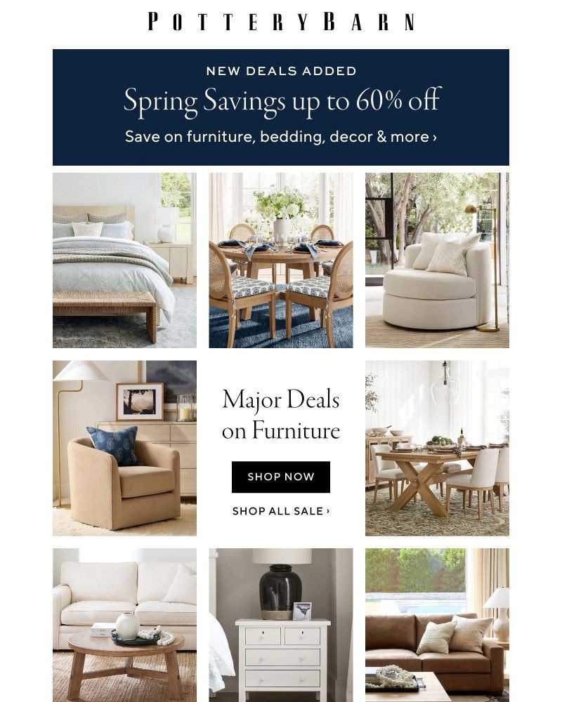 Screenshot of email sent to a Pottery Barn Cart abandoner