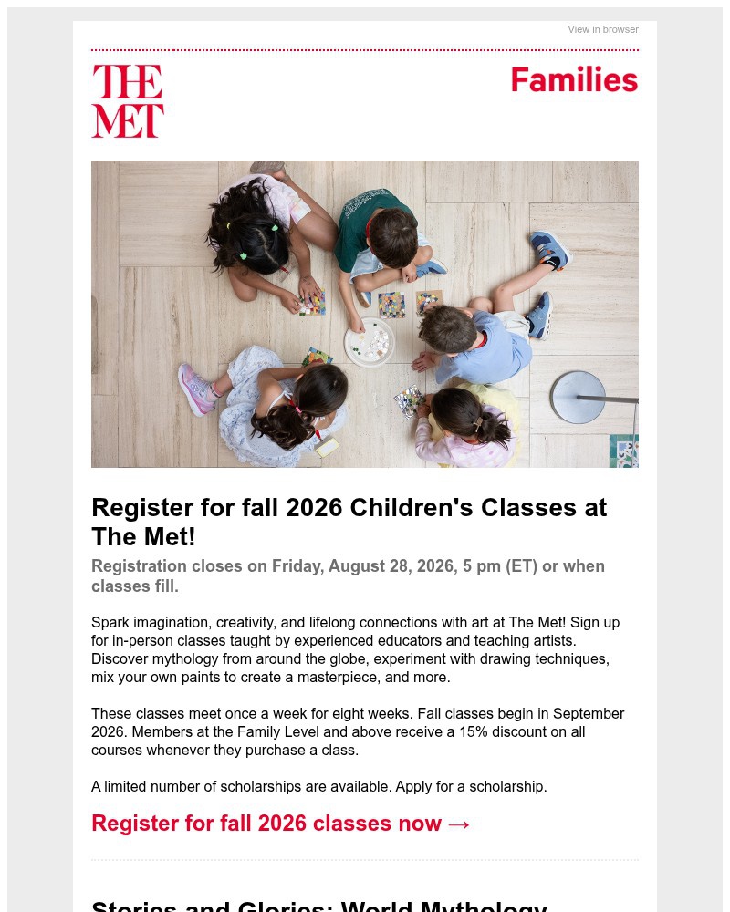 Screenshot of email with subject /media/emails/register-for-fall-2026-childrens-classes-at-the-met-08e78a-cropped-cbcd055d.jpg
