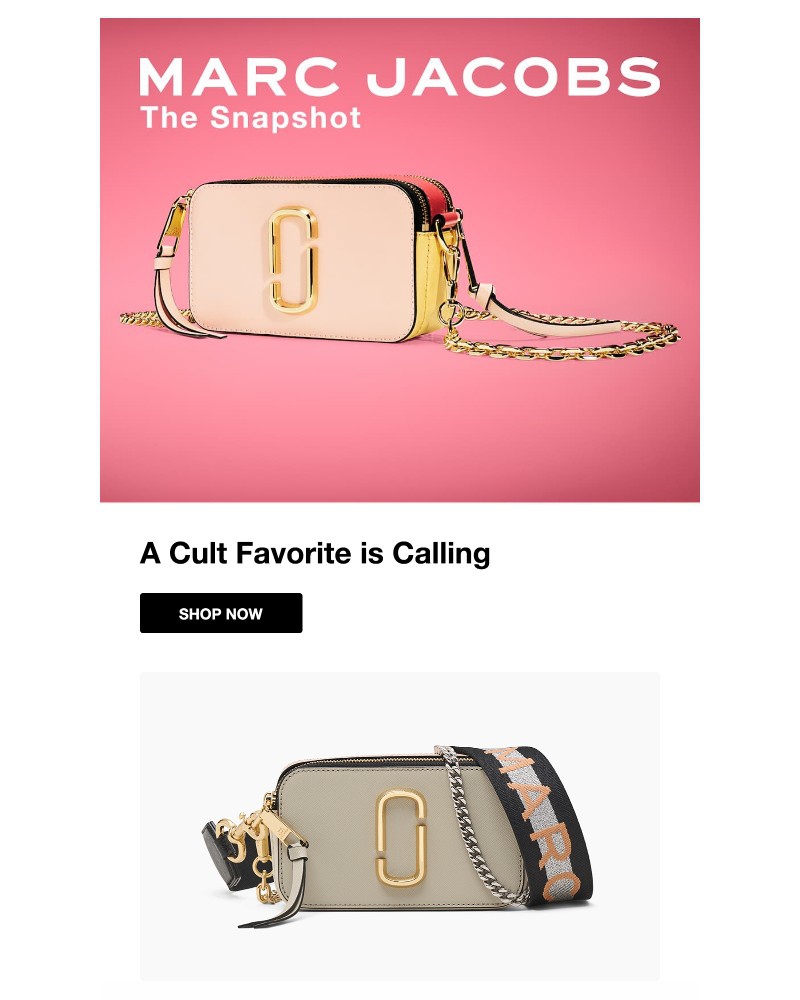 Screenshot of email sent to a Marc Jacobs Newsletter subscriber