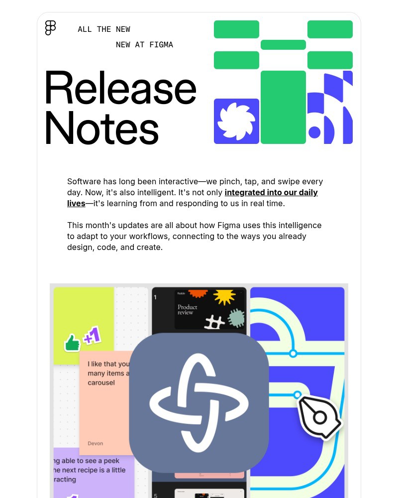 Screenshot of email sent to a Figma Registered user
