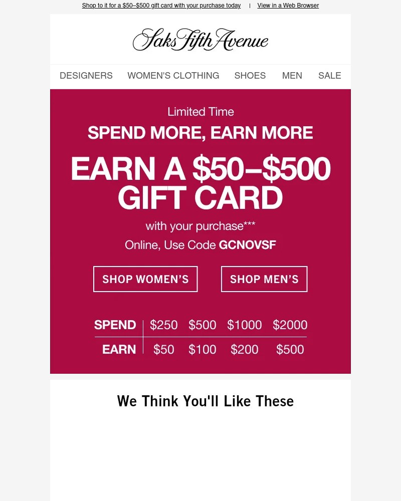 Screenshot of email with subject /media/emails/reminder-for-a-limited-time-earn-a-50500-gift-card-with-code-gcnovsf-dca3cf-cropp_ECWsTZ8.jpg
