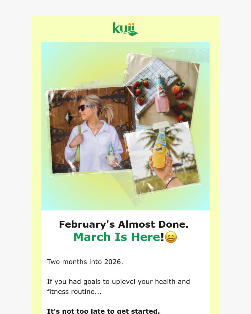 Screenshot of email sent to a Kuii Newsletter subscriber