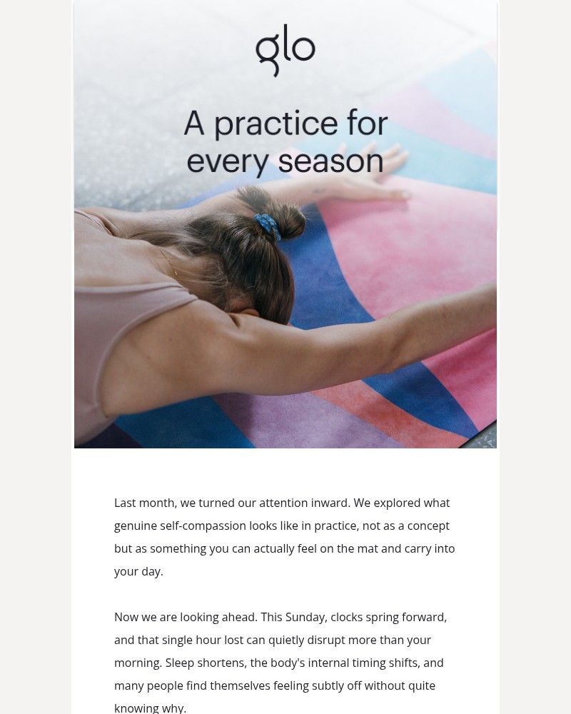 Screenshot of email sent to a Glo Registered user