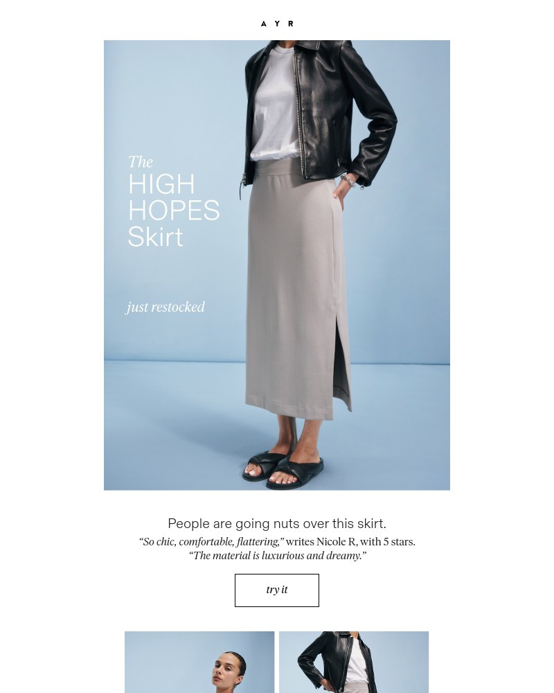 Screenshot of email with subject /media/emails/restock-our-magic-skirt-f59ec5-cropped-9d4cf9c3.jpg