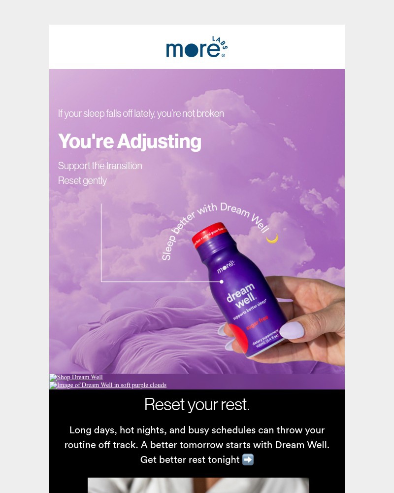 Screenshot of email sent to a Morning Recovery Newsletter subscriber