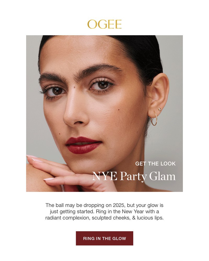 Screenshot of email sent to a Ogee Newsletter subscriber