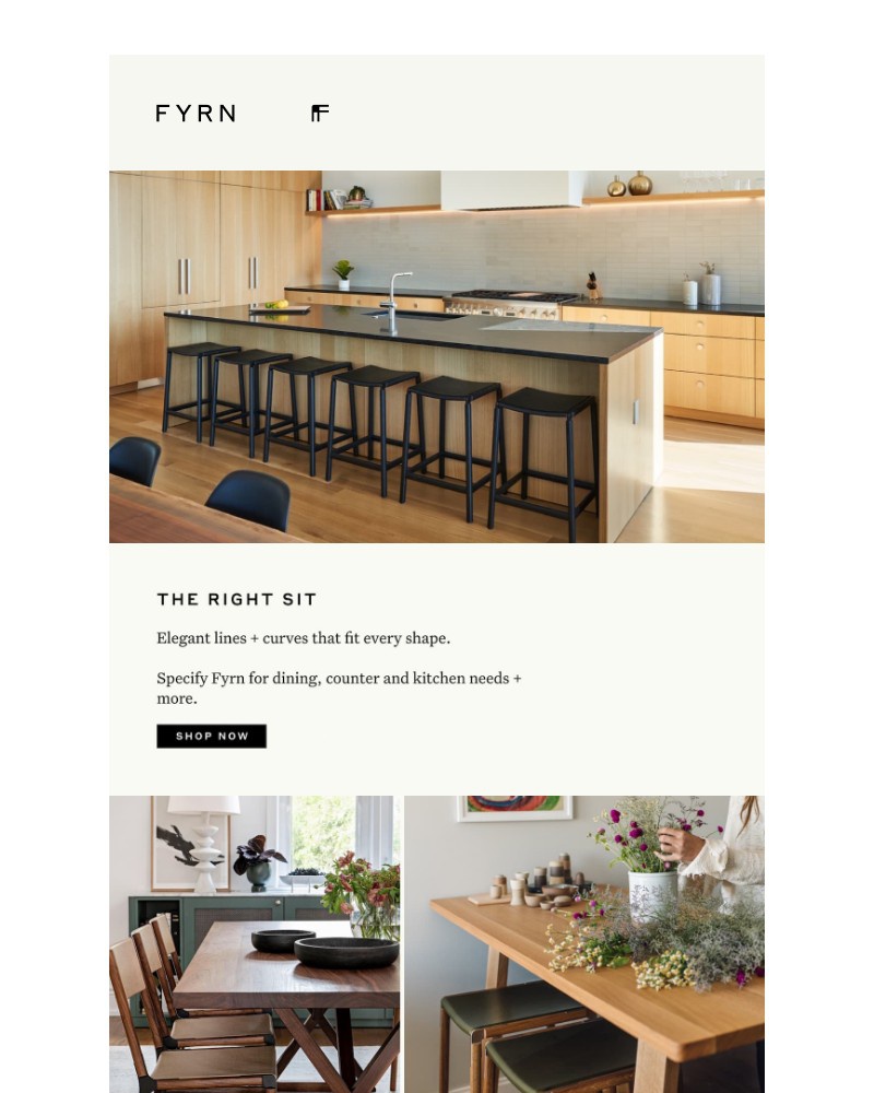 Screenshot of email sent to a Fyrn Newsletter subscriber