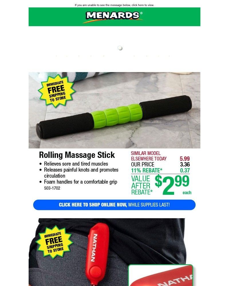 Screenshot of email with subject /media/emails/rolling-massage-stick-only-299-after-rebate-5a251d-cropped-23e05725.jpg