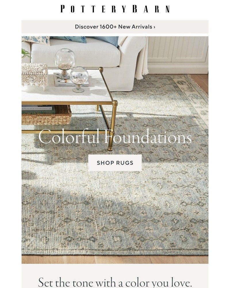 Screenshot of email sent to a Pottery Barn Newsletter subscriber